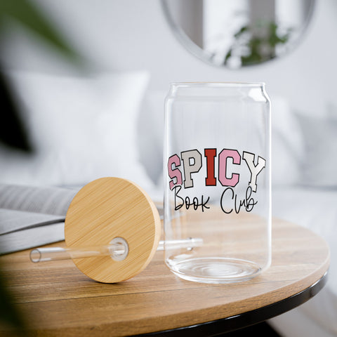 Spicy Book Club; Sipper Glass, 16oz