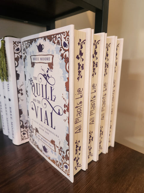 The Quill And The Vial by Bree Moore Sprayed Edge Hardback