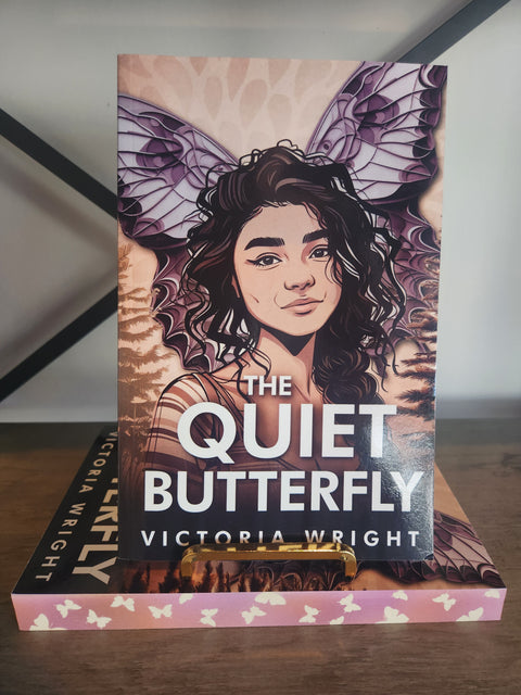 The Quiet Butterfly by Victoria Wright Sprayed Edge Paperback