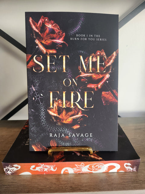 Set Me On Fire by Raja Savage Sprayed Edge Paperback