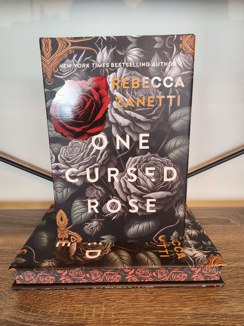 One Cursed Rose by Rebecca Zanetti Sprayed Edge Hardback Jacketed Edition