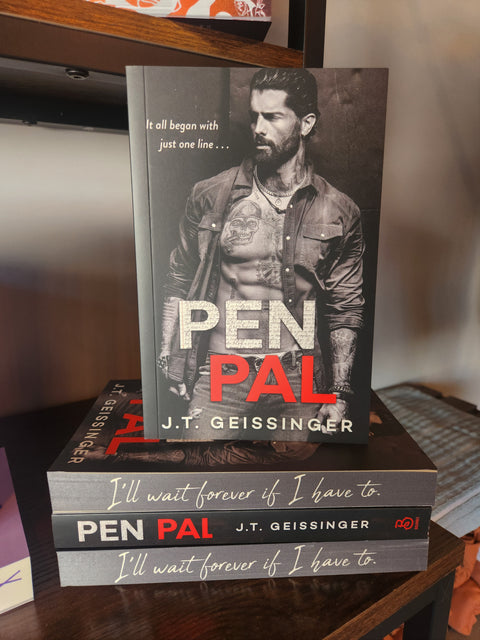 Pen Pal by J.T. Geissinger with Sprayed Edges- Paperback