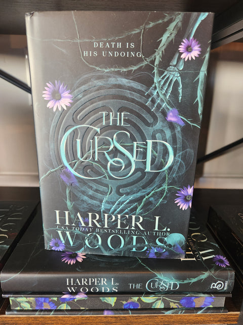 The Cursed by Harper L. Woods with Sprayed Edges- Hardback with Dust Jacket