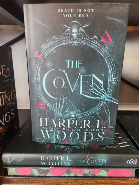 The Coven by Harper L. Woods with Sprayed Edges- Hardback with Dust Jacket