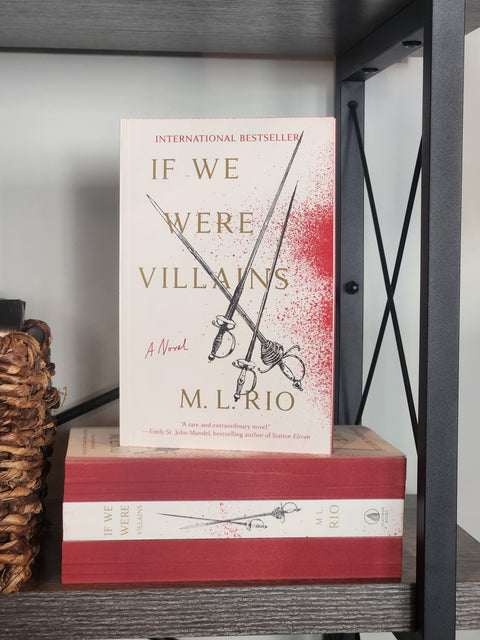 If We Were Villains by M. L. Rio with Sprayed Edges- Paperback