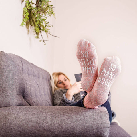 "So Many Books...So Little Time" Reader's Gift Socks