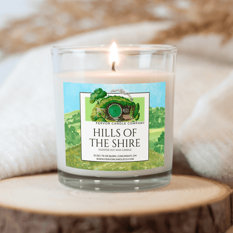 Hills of The Shire 10oz Soy Wax The Lord of the Rings Book Inspired Candle